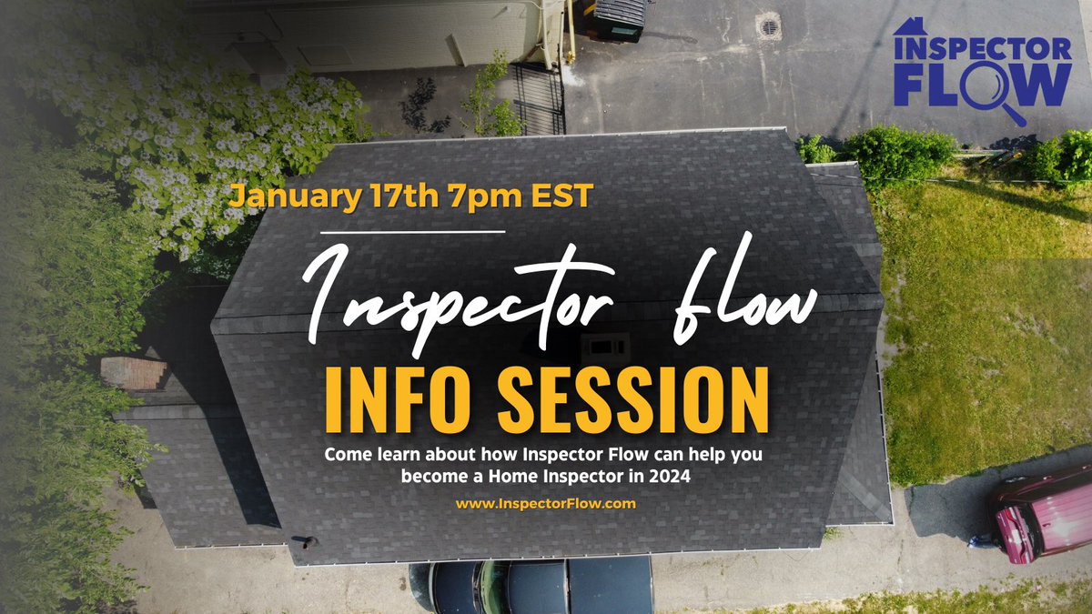 HouseHunter216's tweet image. I’ll explain how #InspectorFlow will help you on your path to paid Inspections🏡🔎
Info Session- Jan 17th 7pm EST

Register and Bring your questions!

us02web.zoom.us/j/88094619476