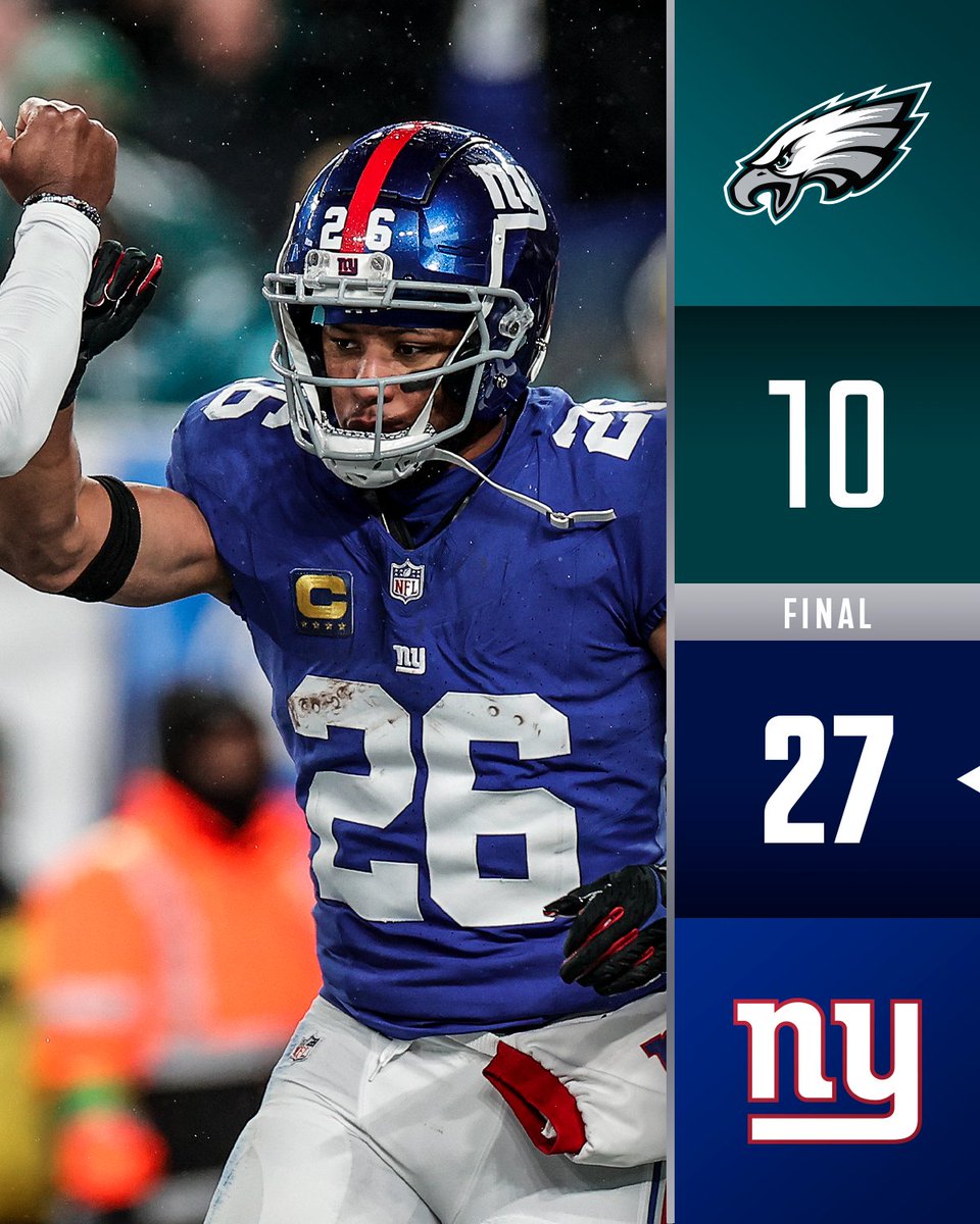 NFL's tweet photo. FINAL: The @Giants end the 2023 season with a W! #PHIvsNYG https://t.co/qZZLSNO87B
