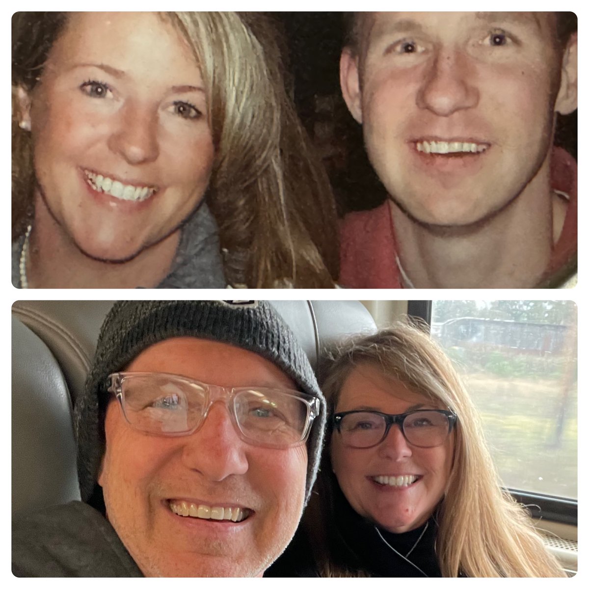 Then and now…. Geeesh… we looked like little kids. Time flies! #CueTheGlasses @derwood73