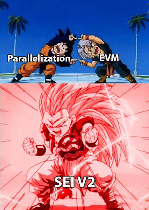 josericardoron4's tweet photo. Sei v2 takes the proven advantages of Sei and makes it accessible to a global base of EVM developers. This allows Sei to get the best of Solana and Ethereum - a hyper optimized execution layer that benefits from the tooling and mindshare around the EVM. https://t.co/0onZgD6AXH
