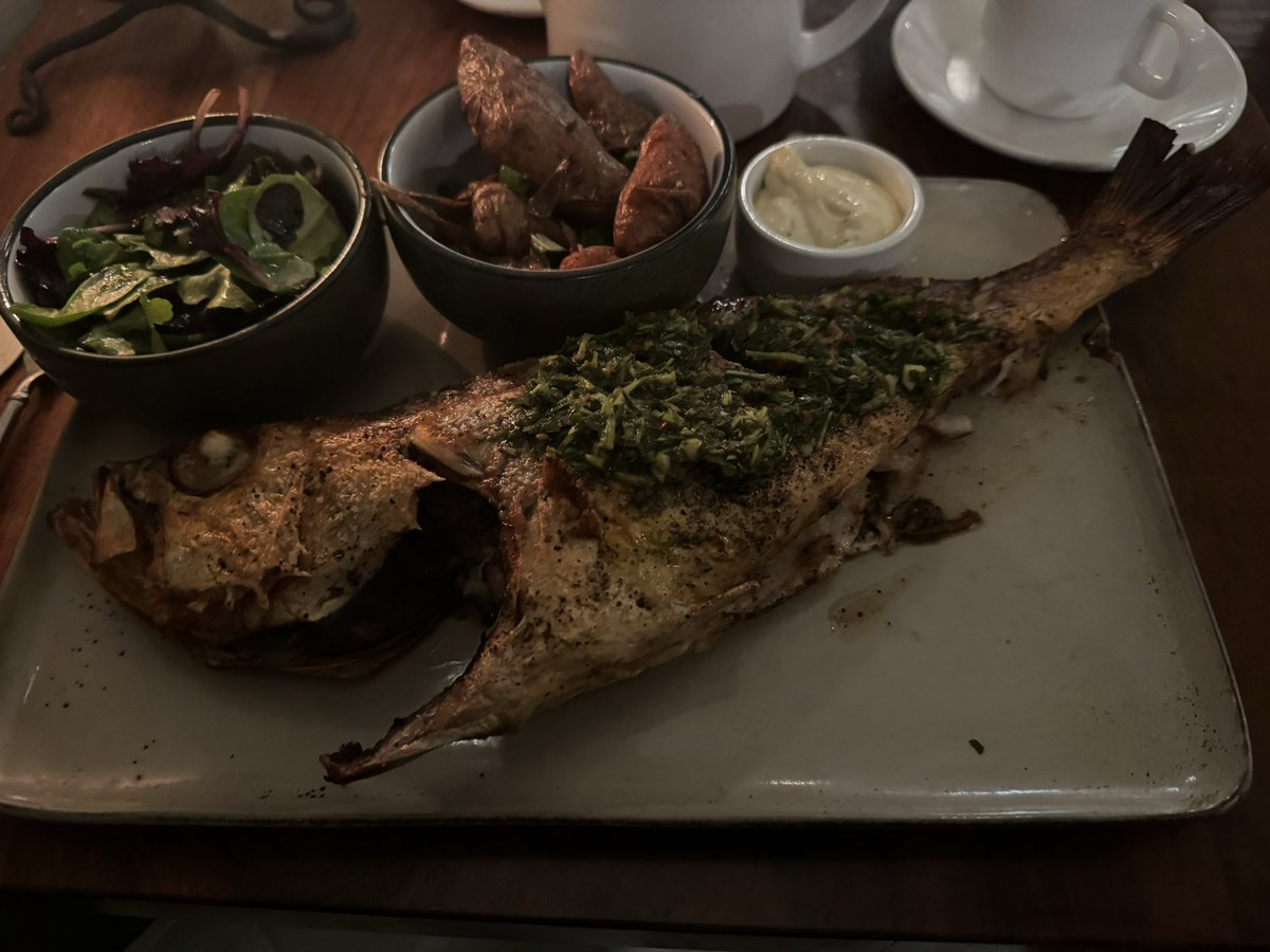 James_Mathur's tweet image. Excellent whole cod at Wildfish in Pacific Grove. No room for dessert after this:

@WildFishMendo 
#Monterey