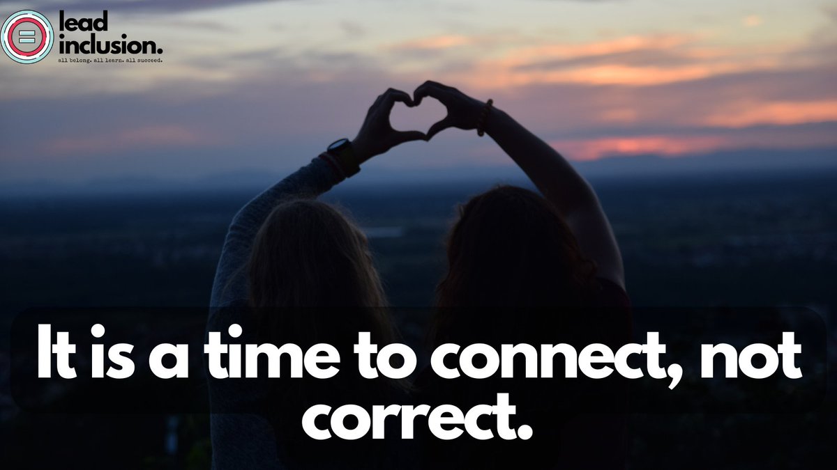 ❤️ When #students dysregulate and exhibit unexpected behaviors, they are thinking with the emotional part of their brain at that moment. This is not a teachable moment. It is a time to connect, not correct. #LeadInclusion #EdLeaders #Teachers #UDL #TeacherTwitter