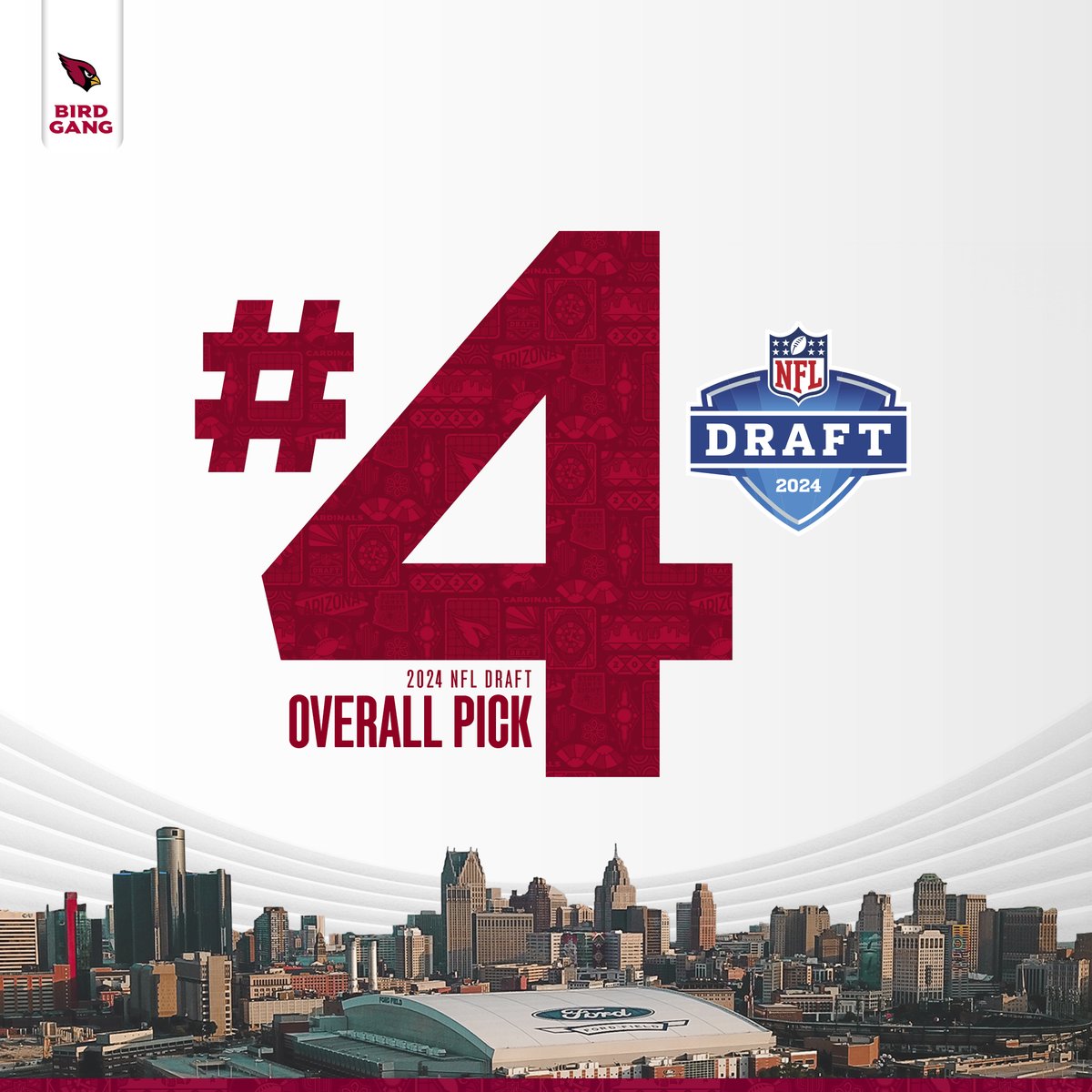 AZCardinals's tweet photo. See you in Detroit on April 25th https://t.co/ayDBk5Pgwb