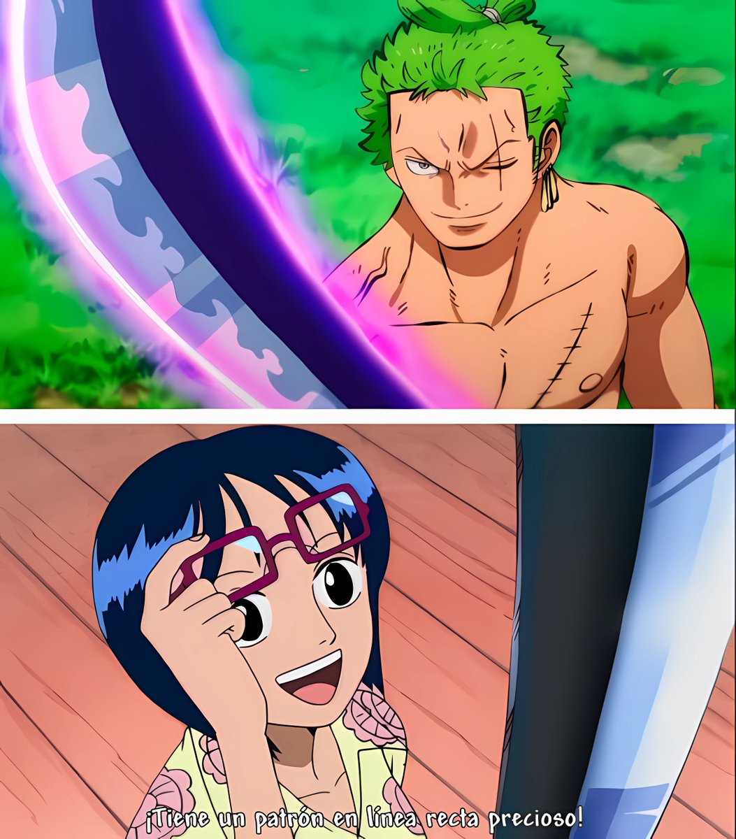 After all, Oda created Zoro and Tashigi to be for each other 😍

Zoro looking at Emma and Tashigi looking at Wado Ichimoji.
#zotash