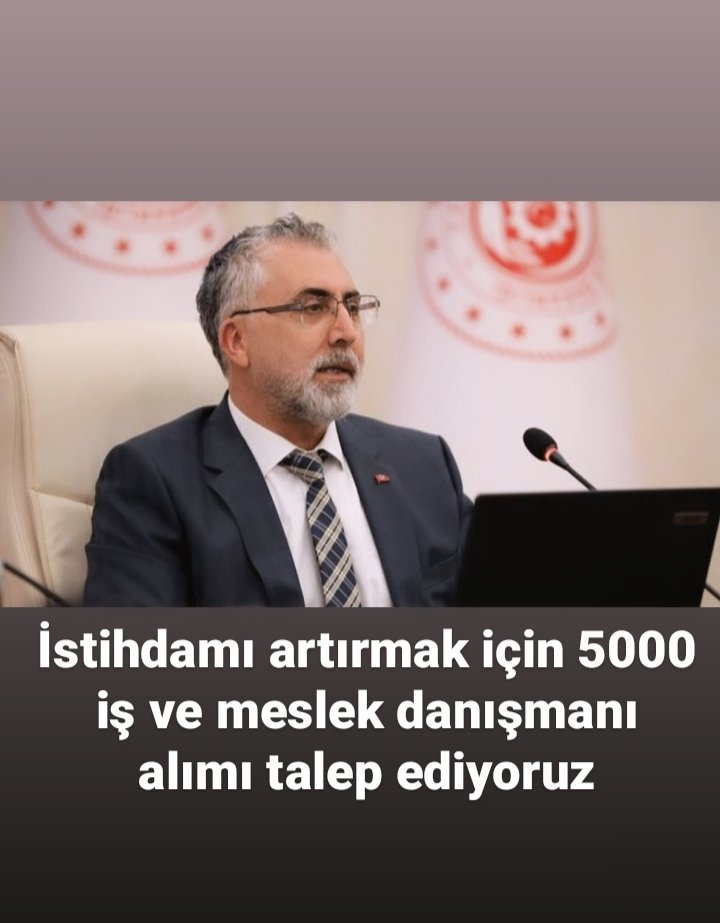 İşgücü piyasasına yönetim veren iş ve meslek danışmanları 5 yıldır atama bekliyor lütfen sesimizi duyun atanmak istiyoruz <a href="/RTErdogan/">Recep Tayyip Erdoğan</a> <a href="/csgbakanligi/">T.C. Çalışma ve Sosyal Güvenlik Bakanlığı</a> <a href="/AhmetAYDIN_02/">Ahmet AYDIN</a> <a href="/isikhanvedat/">Prof. Dr. Vedat Işıkhan</a>  <a href="/TurkiyeIsKurumu/">İŞKUR</a>