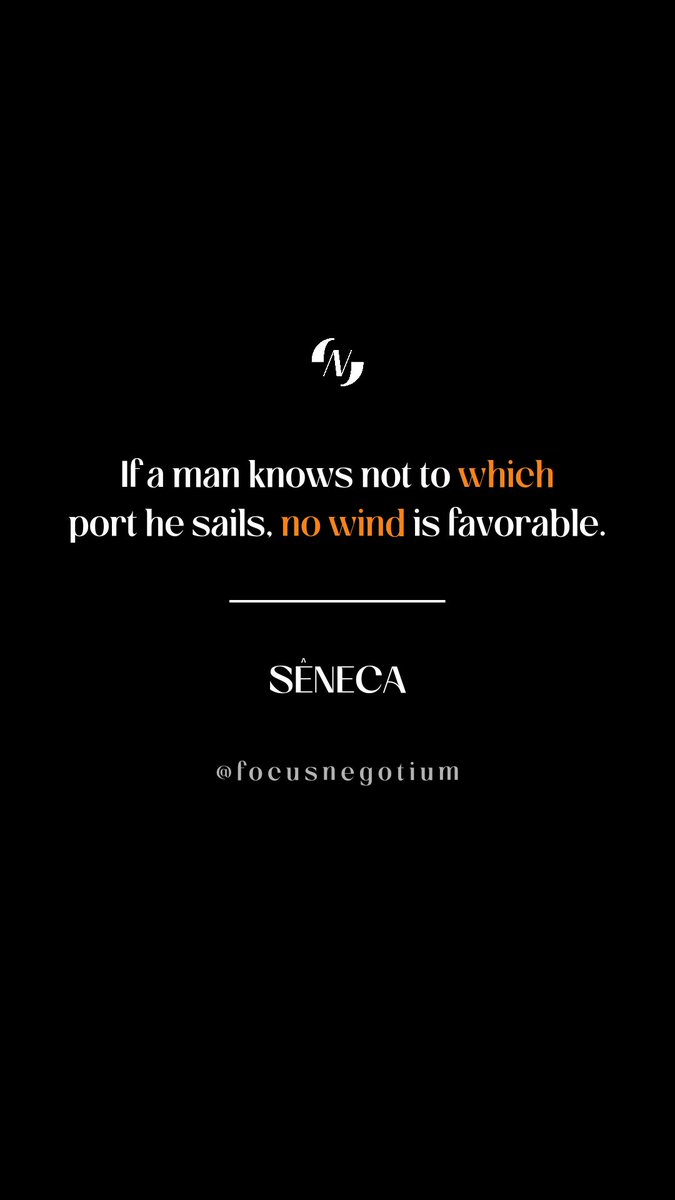 focusnegotium's tweet image. 🚀Embark on the journey of self-discovery with Seneca: "If a man knows not to which port he sails, no wind is favorable."🌟

Discover your destination, set goals, and let every challenge propel you forward. 🌈⚓️

#seneca #selfdiscovery #pathwithpurpose #focusnegotium