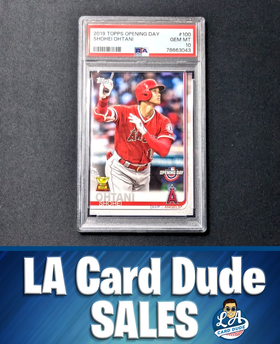 LA Card Dude (@lacarddude) on Twitter photo GIVEAWAY!! 👊
To Celebrate my new Sales Account, I am giving away this PSA 10 Second year Shohei Ohtani card💪
What was the first Sports Card you remember really wanting?
To Enter:
- Follow <a href="/lacarddudesales/">LAcarddudesales</a>
- Answer the Question and Tag a Friend
- Retweet
Winner will be GIVEAWAY!! 👊
To Celebrate my new Sales Account, I am giving away this PSA 10 Second year Shohei Ohtani card💪
What was the first Sports Card you remember really wanting?
To Enter:
- Follow <a href="/lacarddudesales/">LAcarddudesales</a>
- Answer the Question and Tag a Friend
- Retweet
Winner will be
