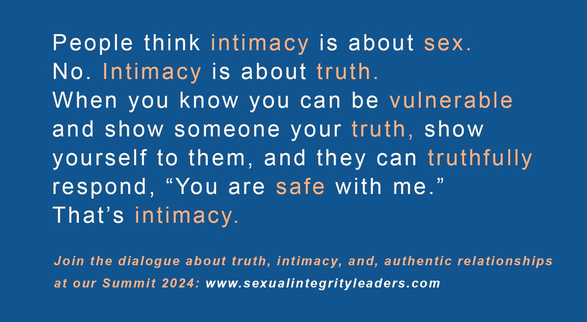 CsasiOrg's tweet image. Join the dialogue about truth, intimacy, and authentic relationships at our upcoming Summit 2024: sexualintegrityleaders.com