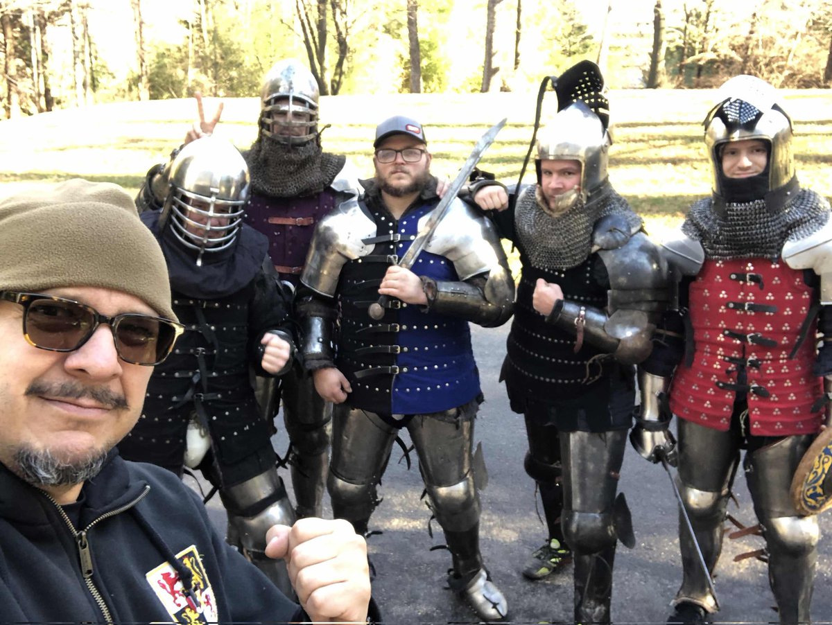 DSixfinger's tweet photo. Getting some live steel training in as we ramp up for Carolina Carnage 2024!

#buhurtislove #armoredcombat #steelfighting https://t.co/YYF0pX6b5I