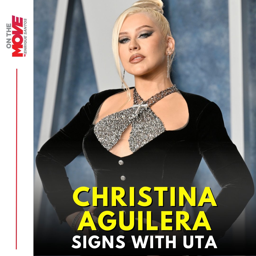 MoveWithEnrique's tweet photo. #ChristinaAguilera has signed with UTA, according to Billboard, for worldwide representation. Other artists signed by UTA include #LilWayne, #PostMalone, #KarolG, the #JonasBrothers, and more. 

This comes after the singer started her Vegas residency at The Venetian Resort. #Move https://t.co/kFidOm3NnV