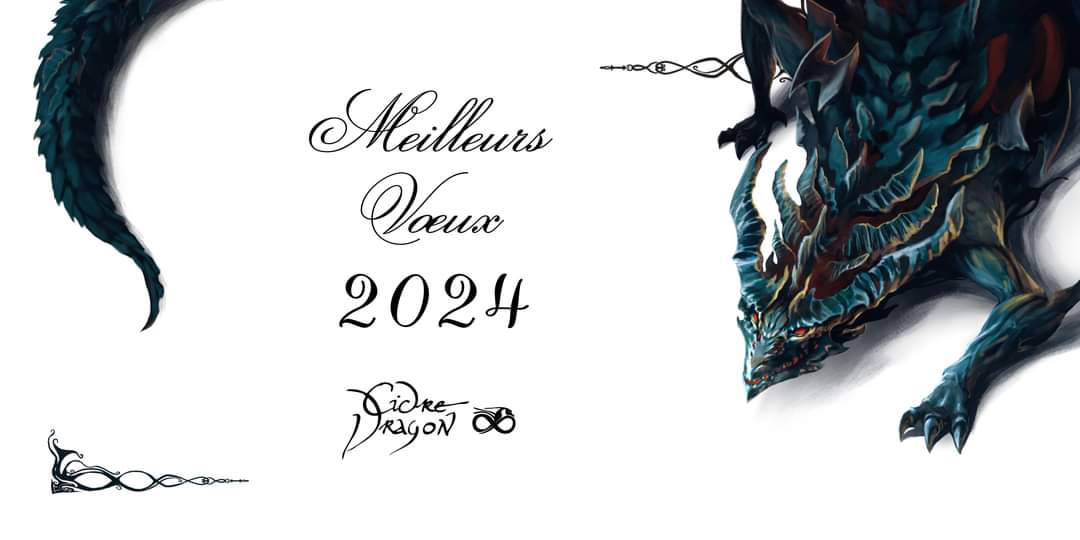cidreetdragon's tweet photo. L'équipe de Cidre et Dragon vous souhaite une bonne année 2024 ! 🎆

Dessin réalisé par Mathieu Coudray.

#happyday #HappyNewYear #2024IsComing https://t.co/KAHZta4Gvm