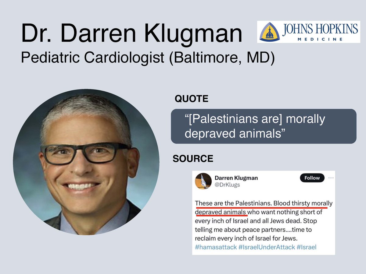 StopArabHate's tweet photo. 🚨 Read what these 8 doctors have said about Palestinians…

What is going on in America’s hospitals? https://t.co/6Fw3mu0tPJ