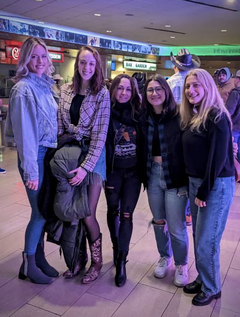 RoseJacobson's tweet photo. Eli Vastbinder cheering squad! 😹💙
#TeamEli #PBR #MSG #NYC #ReRide #EliVastbinder #UnleashTheBeast https://t.co/OniK2Z7aen