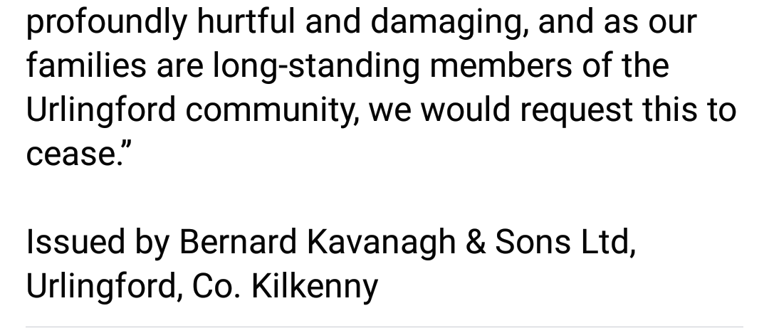 softheadwatch's tweet photo. The population of Urlingford have been fed lies by the dregs like Stephen Delaney, Derek Bligh etc https://t.co/24KTsKrnZh