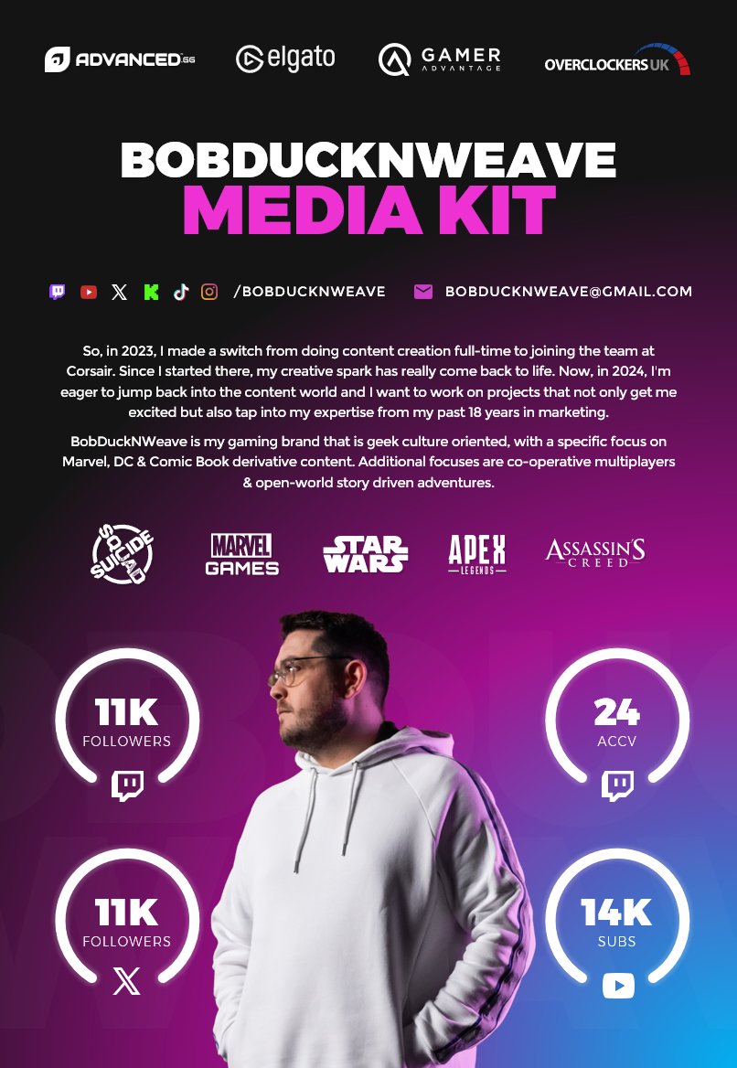 BobDuckNWeave® 🦆 (@bobducknweave) on Twitter photo Here it is, the first <a href="/Streamsight/">Streamsight | Helping Creators Connect with Brands</a> product that I'm making, that I DON'T think you should buy 😅
That might sound strange but let me explain...
If you're taking Content Creation seriously you should be looking to stand out from the crowd, using a template won't achieve that, Here it is, the first <a href="/Streamsight/">Streamsight | Helping Creators Connect with Brands</a> product that I'm making, that I DON'T think you should buy 😅
That might sound strange but let me explain...
If you're taking Content Creation seriously you should be looking to stand out from the crowd, using a template won't achieve that,
