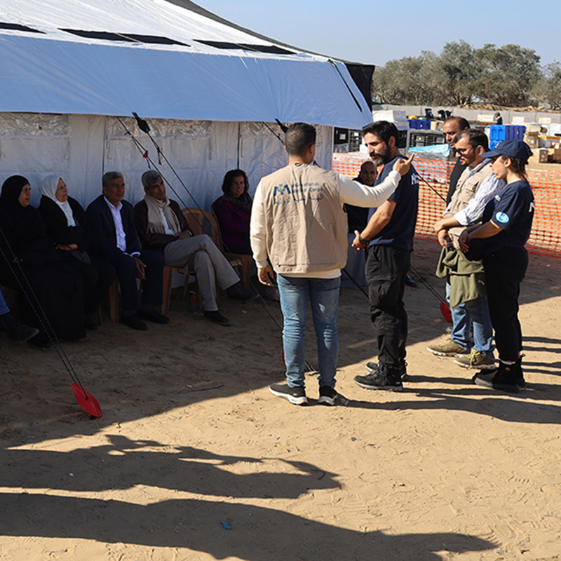IMC_Worldwide's tweet photo. We’ve already seen hundreds of patients at the field hospital we’ve set up in #Gaza to provide surgical, inpatient, outpatient, pharmacy, #mentalhealth and other #healthcare services to civilians affected by the war. More about our response here: https://t.co/mnnpRv22mn https://t.co/5QtSauIStN
