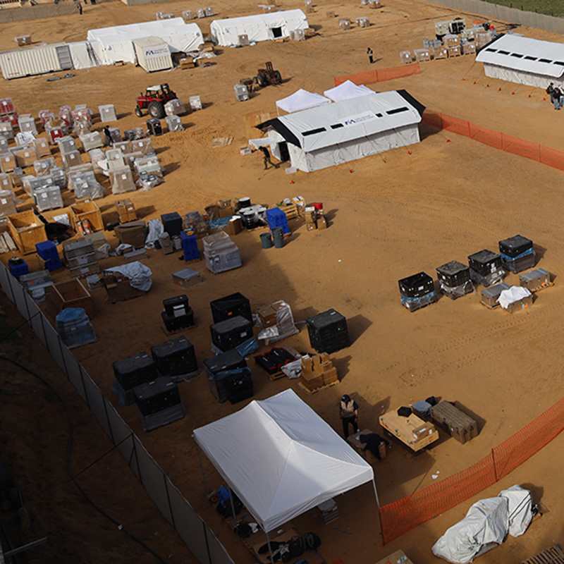 IMC_Worldwide's tweet photo. We’ve already seen hundreds of patients at the field hospital we’ve set up in #Gaza to provide surgical, inpatient, outpatient, pharmacy, #mentalhealth and other #healthcare services to civilians affected by the war. More about our response here: https://t.co/mnnpRv22mn https://t.co/5QtSauIStN