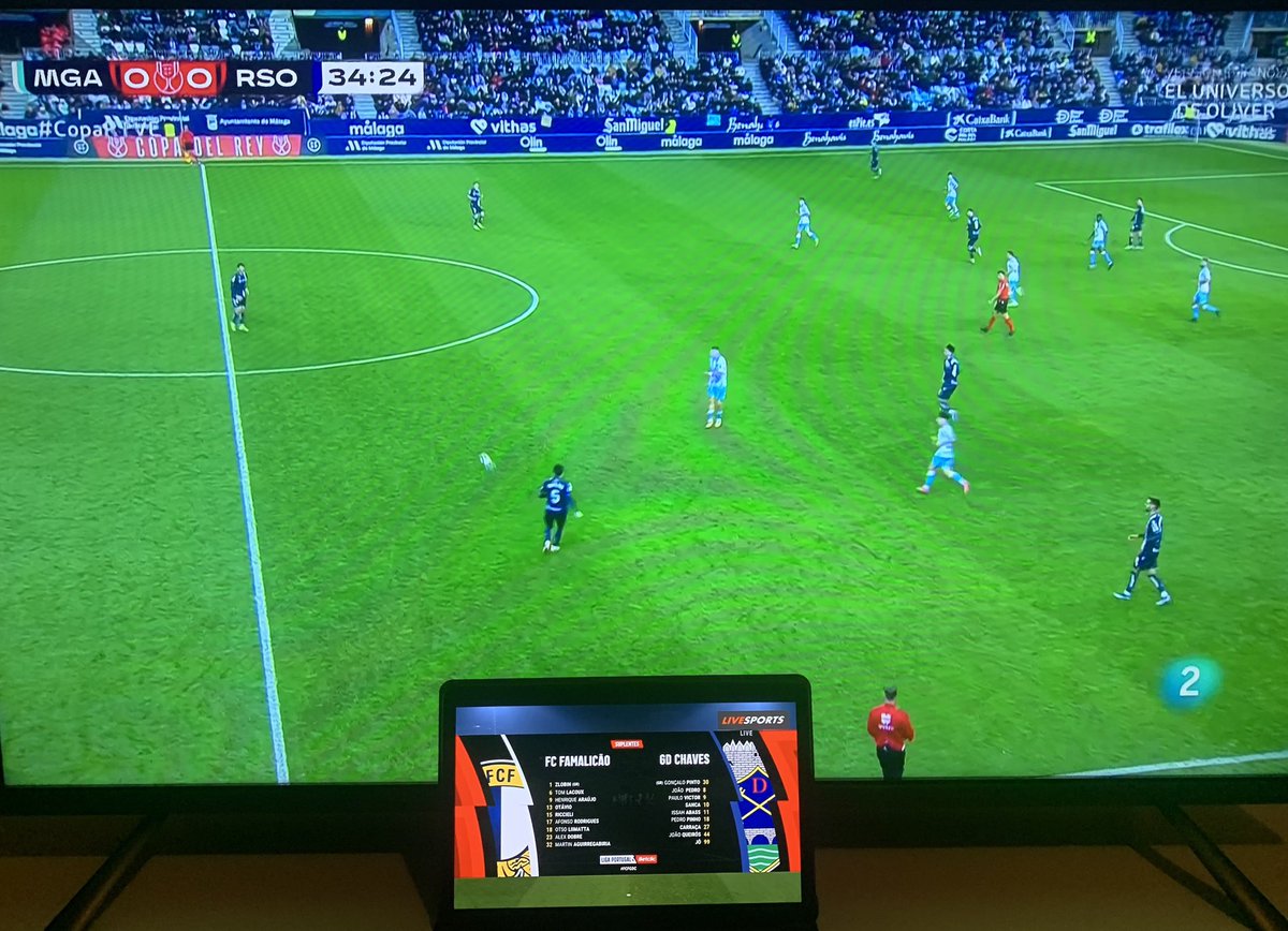 QuecoDD's tweet photo. 🔍⚽️📊📺🖥️🗒️ Seguimos!! 2️⃣✖️1️⃣
🇪🇸
@MalagaCF - @RealSociedad
#CopaDelRey #MálagaRealSociedad
🇵🇹
@FCF1931_Oficial - @gdchaves1949
#LigaPortugal #FCFGDC #DiadoVilaNova https://t.co/TqDLmNEC3P