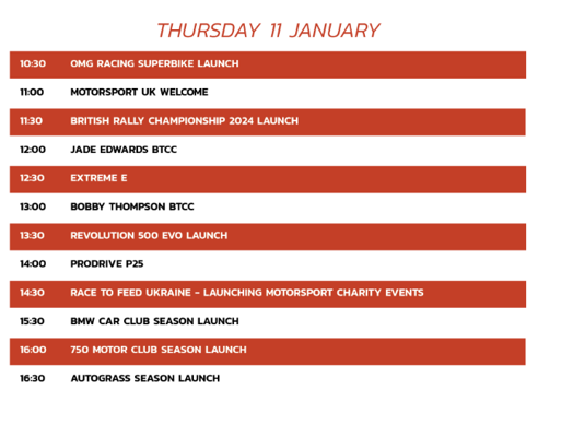 STAGE AGENDAS ANNOUNCED💥🔥 Only 4️⃣ days to go until we open the doors for Europe’s largest motorsport show. Buy your tickets from: AutosportInternational.com - for an unforgettable day out. Our Motorsport Live Stage Agendas show what you can look forward to. Join the excitement!