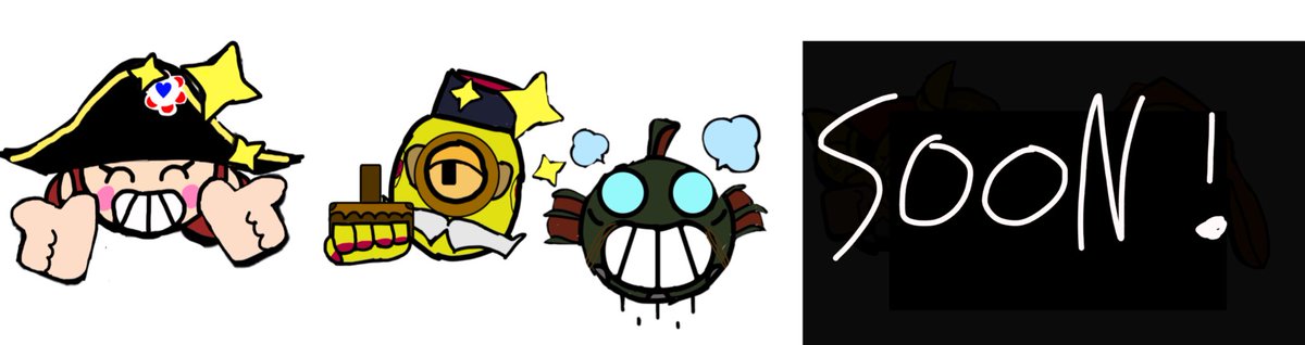 3Hontail's tweet photo. Here’s the pins I made for the #atlasstars collab !
Hope some of you do like the collab and are excited for the next’s skins that are coming !
#BrawlStars #BrawlStarsArt https://t.co/VpauhlE9T6