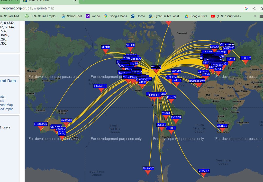 Ka2Tvx's tweet photo. 1 goal for 2024 met - use QDX, get on wspr, begin to compare antennas! https://t.co/HSsINbL7jU