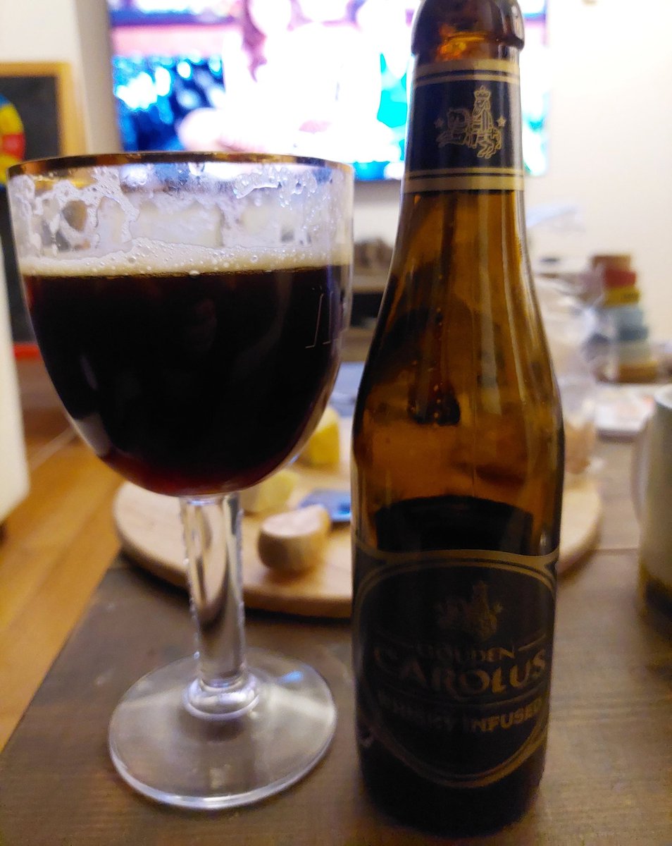 Kpcrypt0's tweet photo. This is, without a doubt, still one of the best beers in the world. Gouden Carolus #whisky infused. 11,7 ABV, 70 EBC, 15 IBU. 

The whisky is nice and subtle, but it is still something you notice immediately. The sweetness makes this a very easy to drink beer.

#cheers #craftbeer https://t.co/T0ghibbOxb