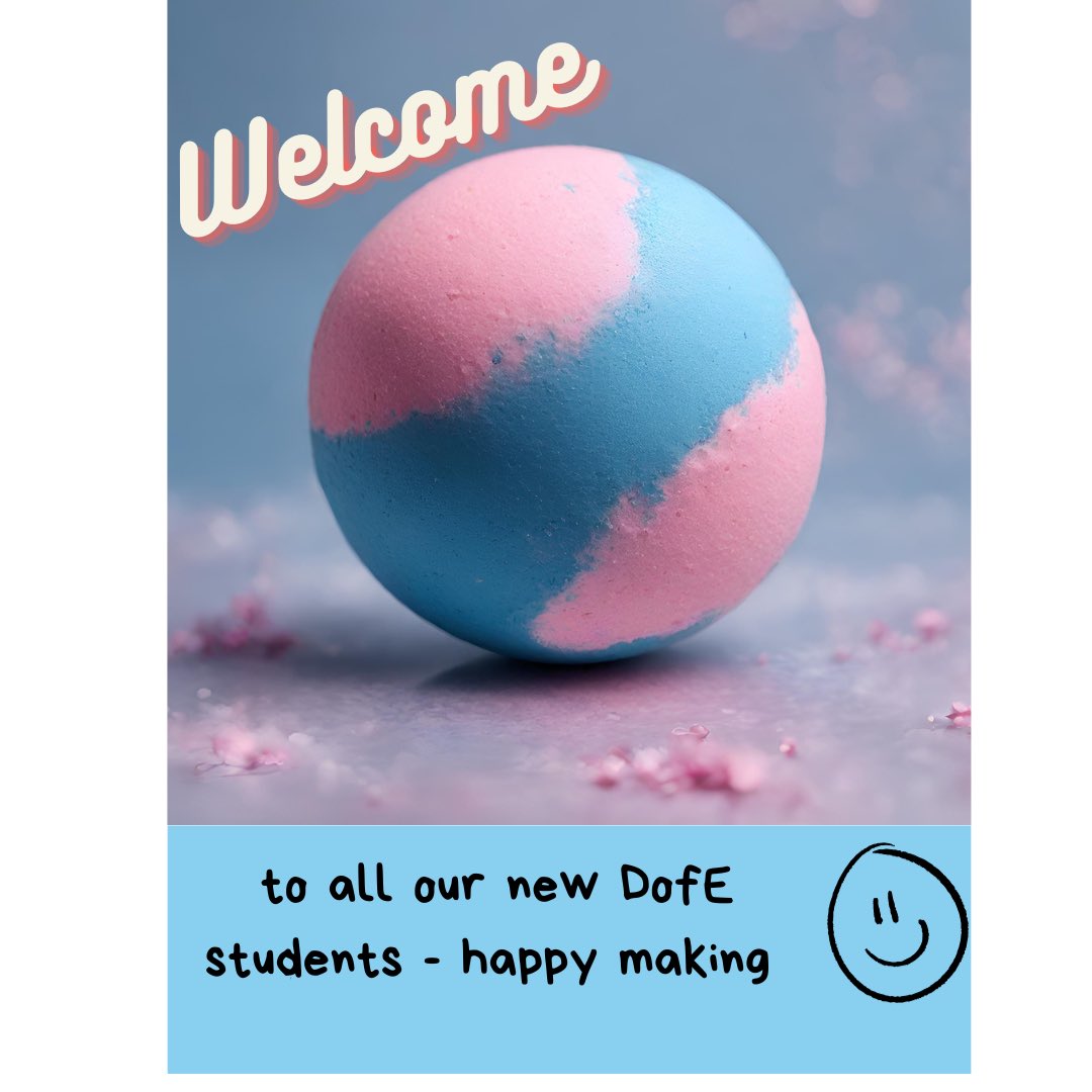 SoaksterUK's tweet photo. Hello 2024 π - itβs great to be back. If any #dofeleaders want info on our @DofE courses, please get in touch. Weβre always happy to share our love for bath bombs & bubble bars π
#dofe #bathbomb #bubblebar #dofeleader https://t.co/3OoeHJzZYg