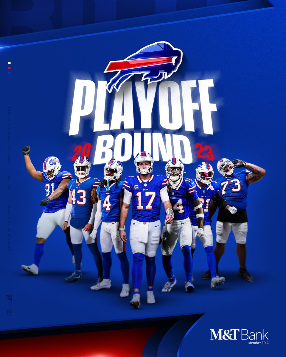 Playoff ticket punched. 👊 #GoBills | #BillsMafia