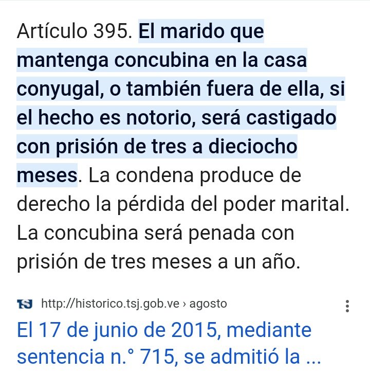 Vengador2100's tweet photo. Es la infidelidad un delito en Venezuela?

Sí lo es.

Desde el punto de vista criminalístico es un delito menor que tal y como lo establece la legislación venezolana se castiga al infiel y a la persona amante con prisión.

Desde el punto de vista moral es una traición al https://t.co/IRHmyRDTNz