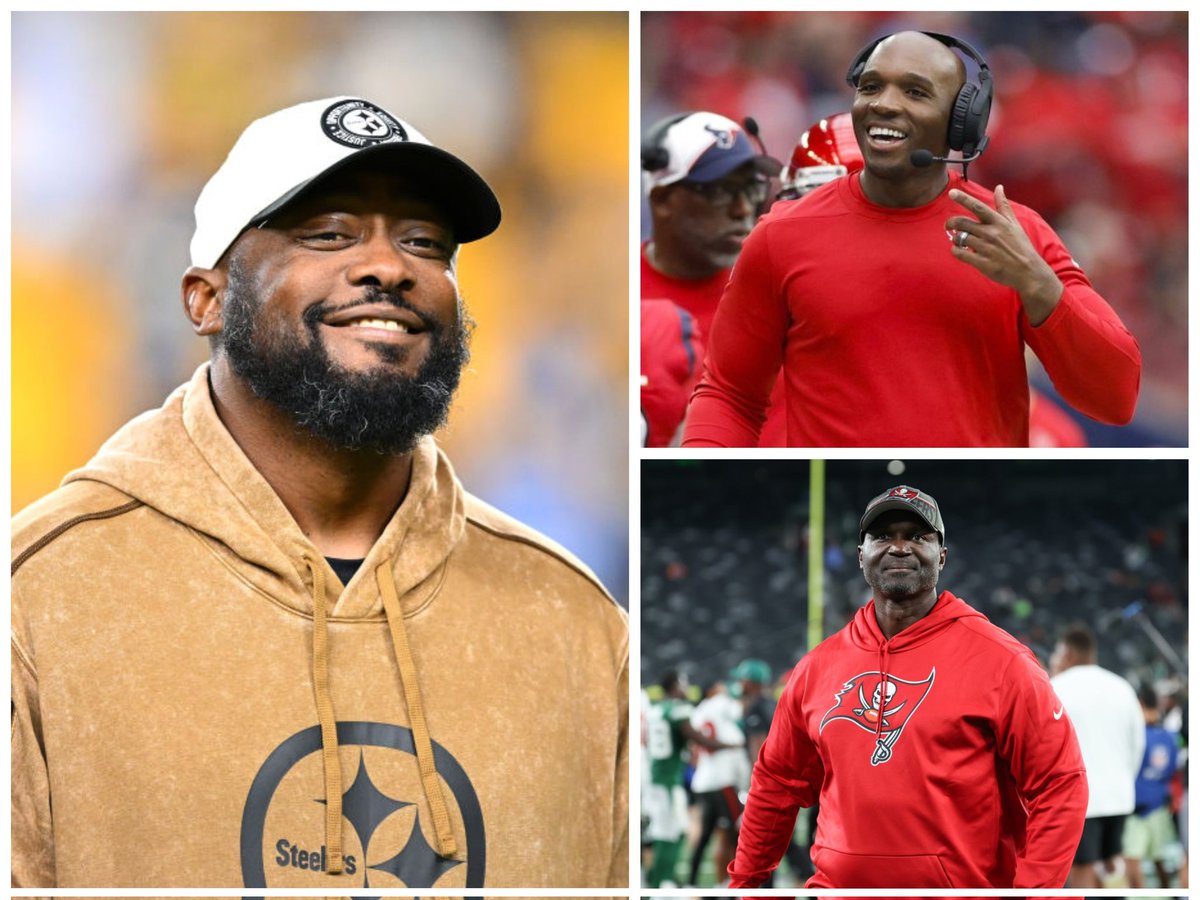 On the final weekend of the regular season, the NFL's three Black head coaches all made the playoffs. ✊🏾 Mike Tomlin- Pittsburgh Steelers Todd Bowles- Tampa Bay Buccaneers DeMeco Ryans- Houston Texans