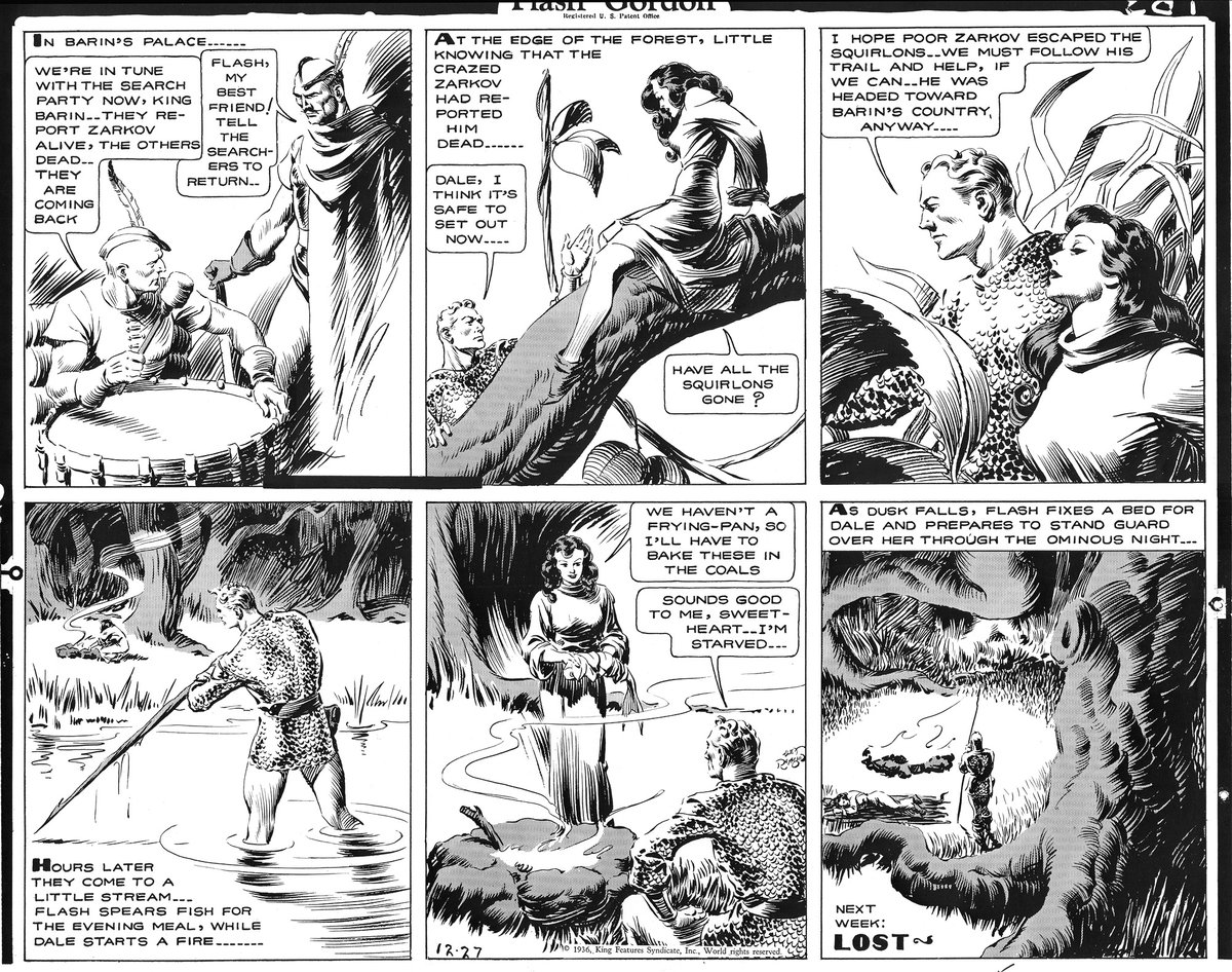 Loston_Wallace's tweet image. #FlashGordon #AlexRaymond #KingFeatures
Here's one of two lithograph prints from Alex Raymond's FLASH GORDON newspaper strip that King Features gave me when I was working on the Sunday strip!  Happy Birthday, Flash!
