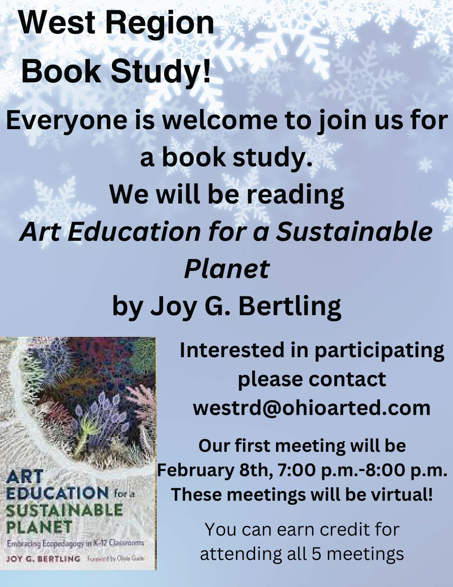 Interested in Joining a Book Study? Check your OAEA email for details or contact the email below #ohioarted #bookstudy