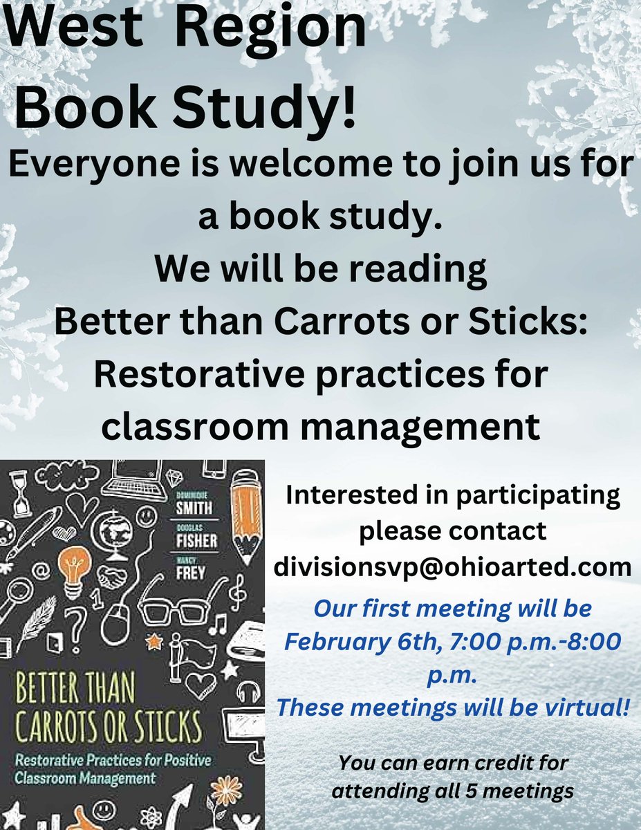 Interested in Joining a Book Study? Check your OAEA email for details or contact the email below #ohioarted #bookstudy