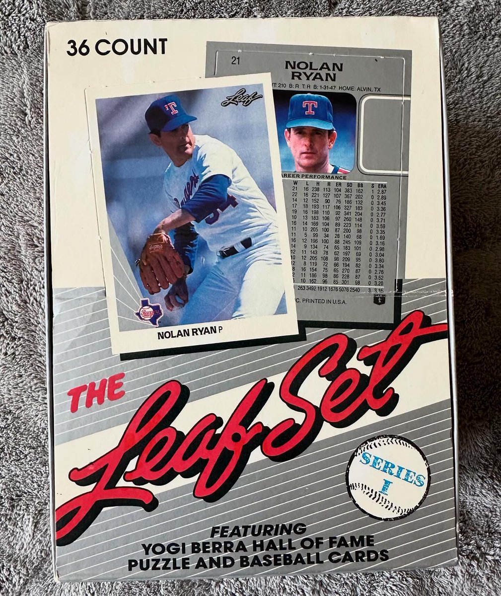 oldmanstylecard's tweet image. 1990 Leaf Series 1. Stay tuned for the hits! Can the Krispy Kreme Hot Box continue? Series 1 and 2 were on my hit list for 1987-1994 wax boxes for a while and finally secured after making a good deal. #junkwax #leaf #leafbaseball #donruss #90s #baseballcards #baseballcard #cards