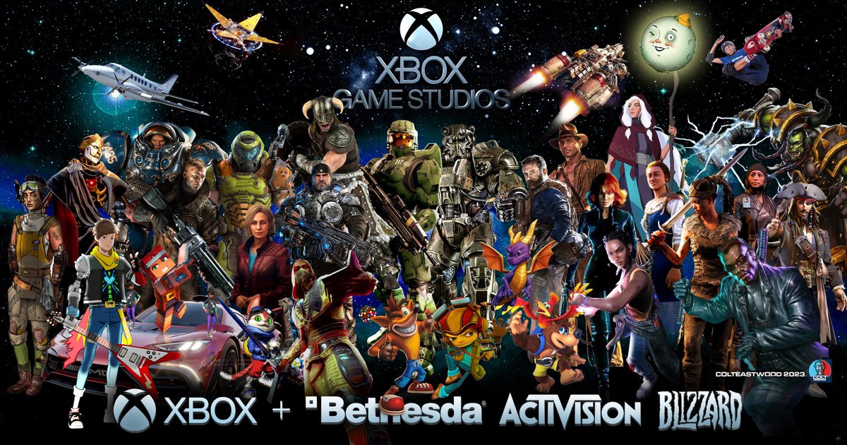 Colteastwood's tweet photo. Last Gen: Xbox has no Games
This Gen: Xbox Give us your Games https://t.co/zqvY9HbQEb