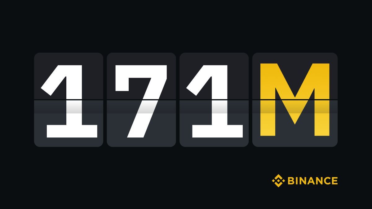 171 Million users and counting 🫡 Click below to start your #Binance journey. 👉 binance.com