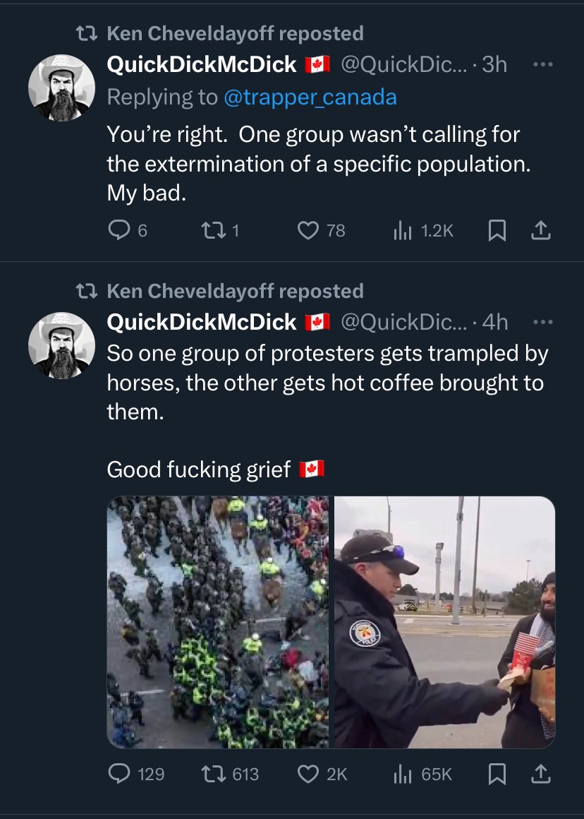 Really, @kencheveld? This is the kind of divisive crap my MLA is sharing?

Maybe stick to innocuous Blades posts.

I hope there are good candidates running against you in the next election, because this is moving the province I care about in the wrong direction.