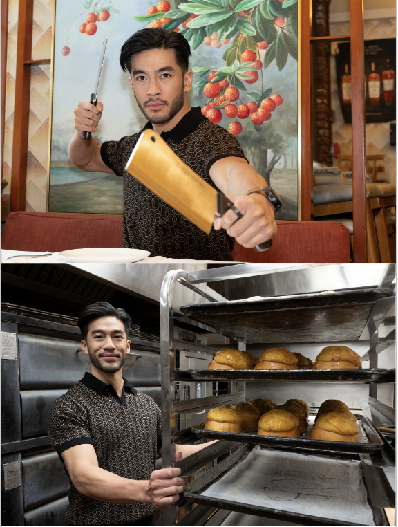 He bake. He break. 

Justin Chien from The Brothers Sun.