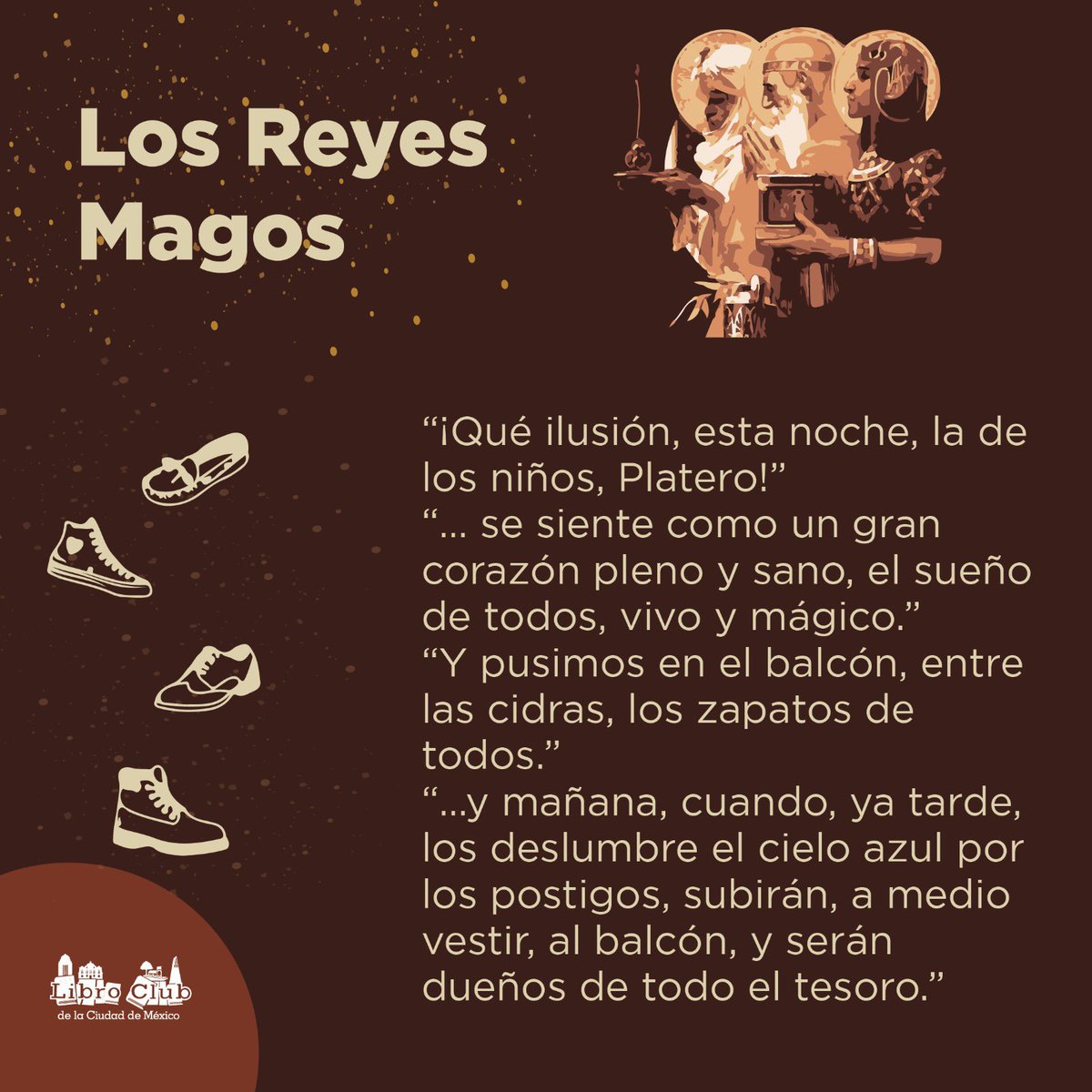 ComunitariaCdMx's tweet photo. El desfile de Día de Reyes comienza y el programa #LibroClub de la Secretaría de @culturaciudadmx trae como regalo el emocionante Capítulo 122 del “Platero y yo”, del Premio Nobel de Literatura, Juan Ramón Jiménez. 

#CulturalComunitaria https://t.co/MPzLbM9loR