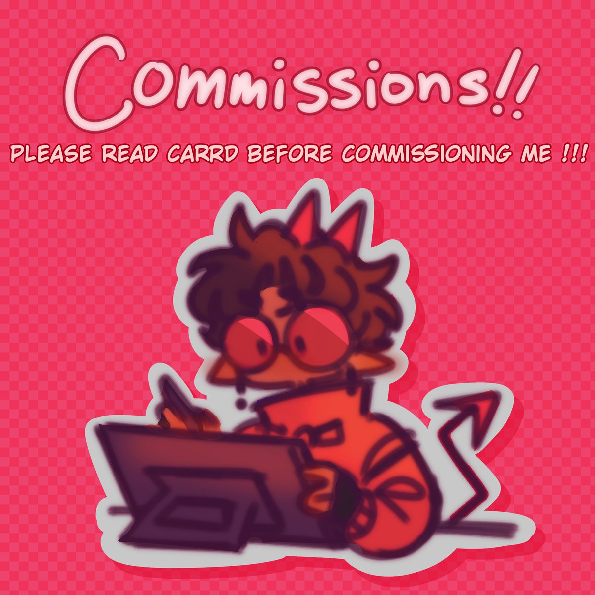hey guys !! after so long i finally decided to officially open up commissions !! :D here's my carrd for tos and prices !! : cinnamacaron-comms.carrd.co/# rts are very appreciated !!!
