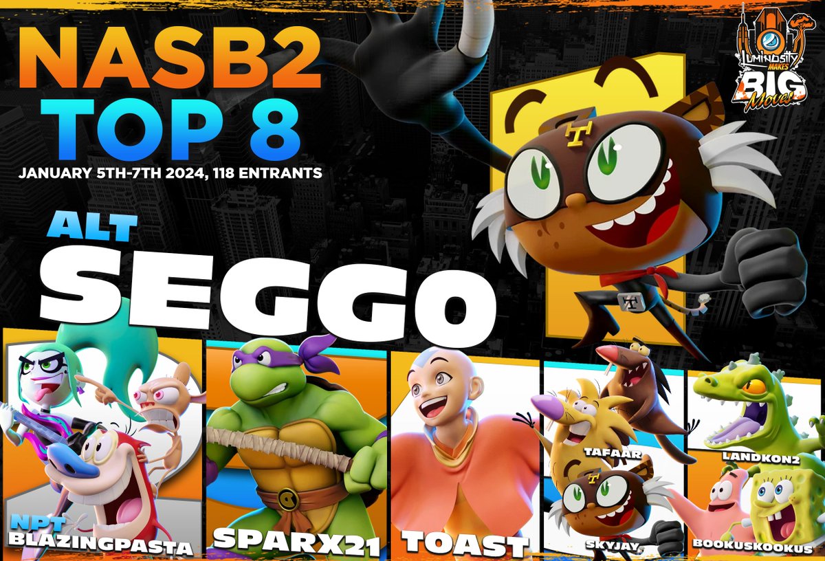 Congratulations to @SeggoAhmet for winning NASB2 at #LMBM 🏆🗽 1st - @SeggoAhmet 2nd - @BlazingPasta 3rd - @Sparx21RoA 4th - @ToastWtfFTW 5th - @Skyjay2301 @tafaar_ 7th - @Landkon22 @BookisKookis Graphic - @KryZenGraphics