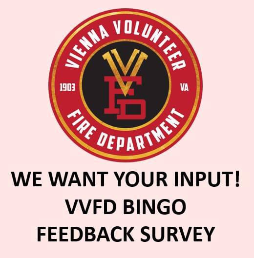 📣The VVFD is excited to announce a VVFD Bingo Customer feedback survey! 😁 We invite everyone to complete this survey whether you are a current VVFD bingo customer or may be a future customer of ours. Click here: forms.gle/te84Nnv4VzmxHR…