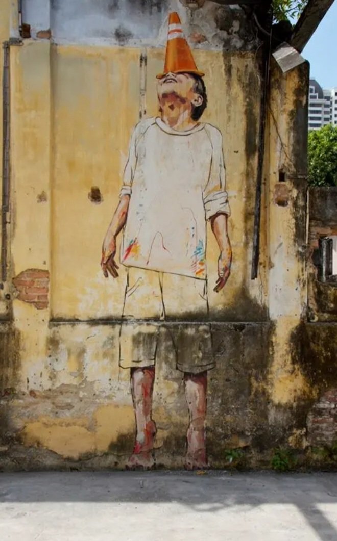 #streetart. #urbanart. #mural
By : Ernest Zacharevic