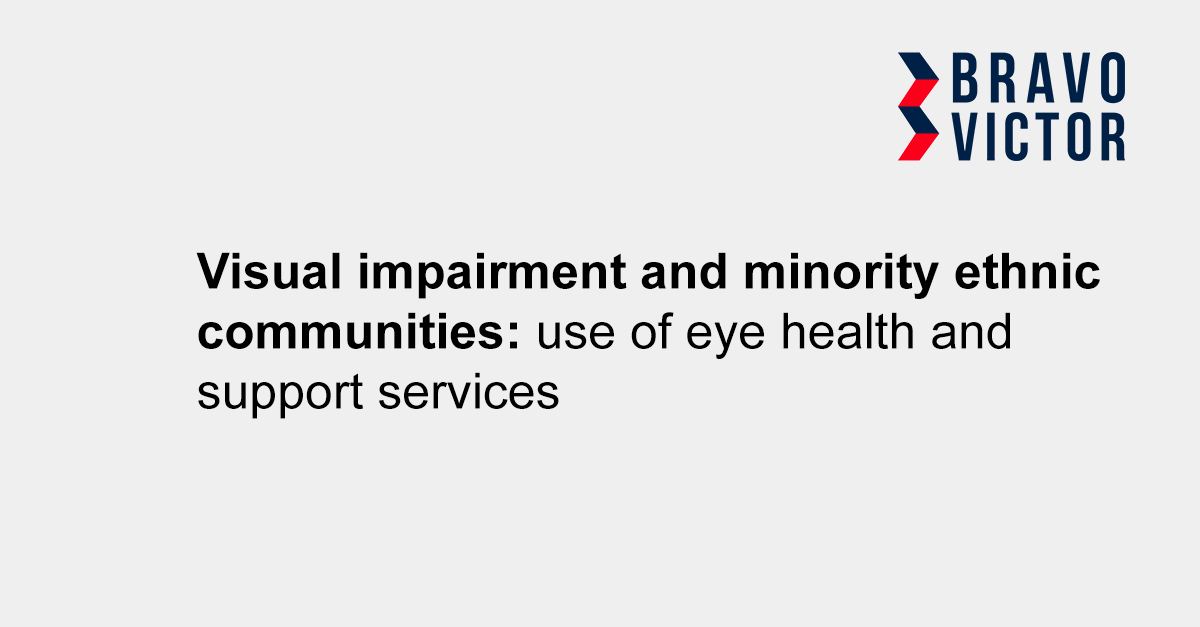 We are excited to announce the publication of the next article in our series on minority ethnic communities (MEC) and visual impairment (V.I.). bravovictor.org/publishedresea…
<a href="/jones_lee1/">Lee Jones</a> <a href="/PocklingtonHub/">Thomas Pocklington Trust</a>  <a href="/guidedogs/">Guide Dogs</a> <a href="/BameVision/">BAMEVision</a>