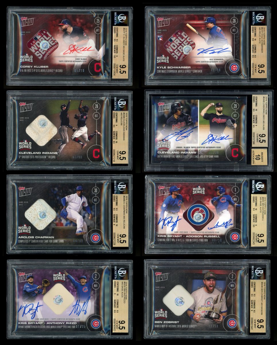 allthecubs's tweet photo. 2016 World Series
Chicago @Cubs vs Cleveland Indians
@Topps Now Games 1-7 plus the MVP
Graded by @beckettcollect https://t.co/8G3l0fcbVm