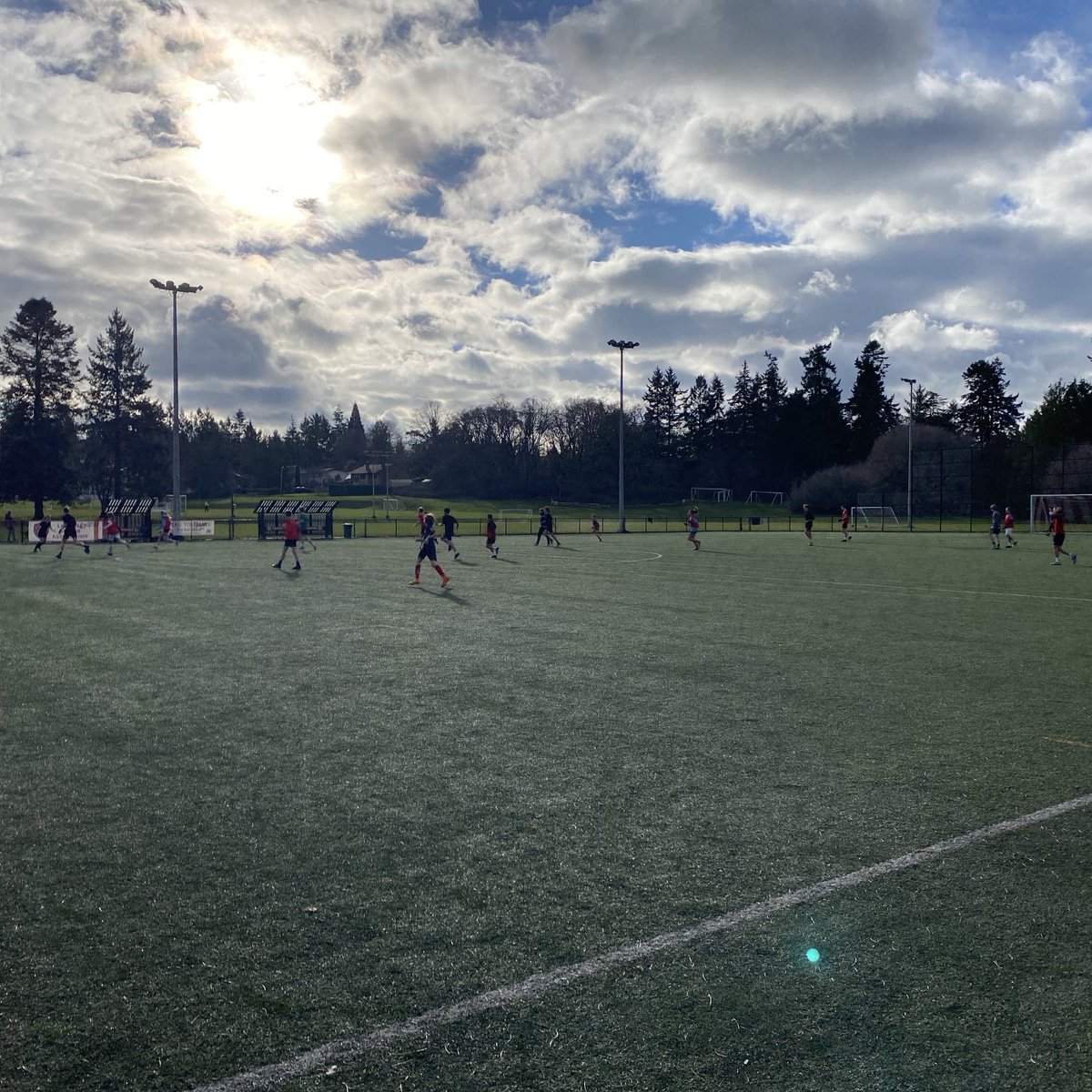 Got to love a friendly youth pick up soccer game on Jan. 7!  Victoria is amazingly warm!