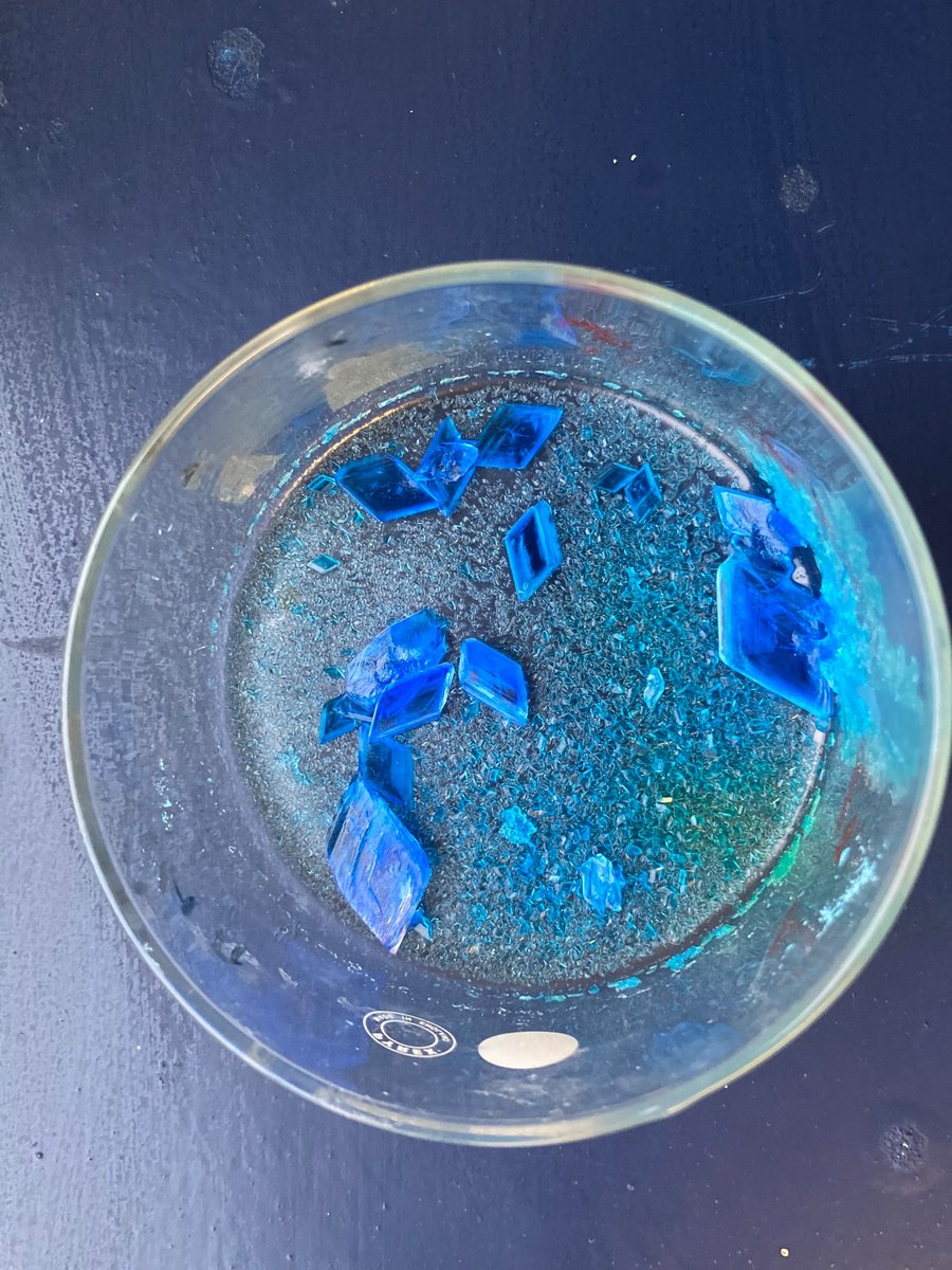 First batch of Crystal meth done! Thanks Mrs Skinner!