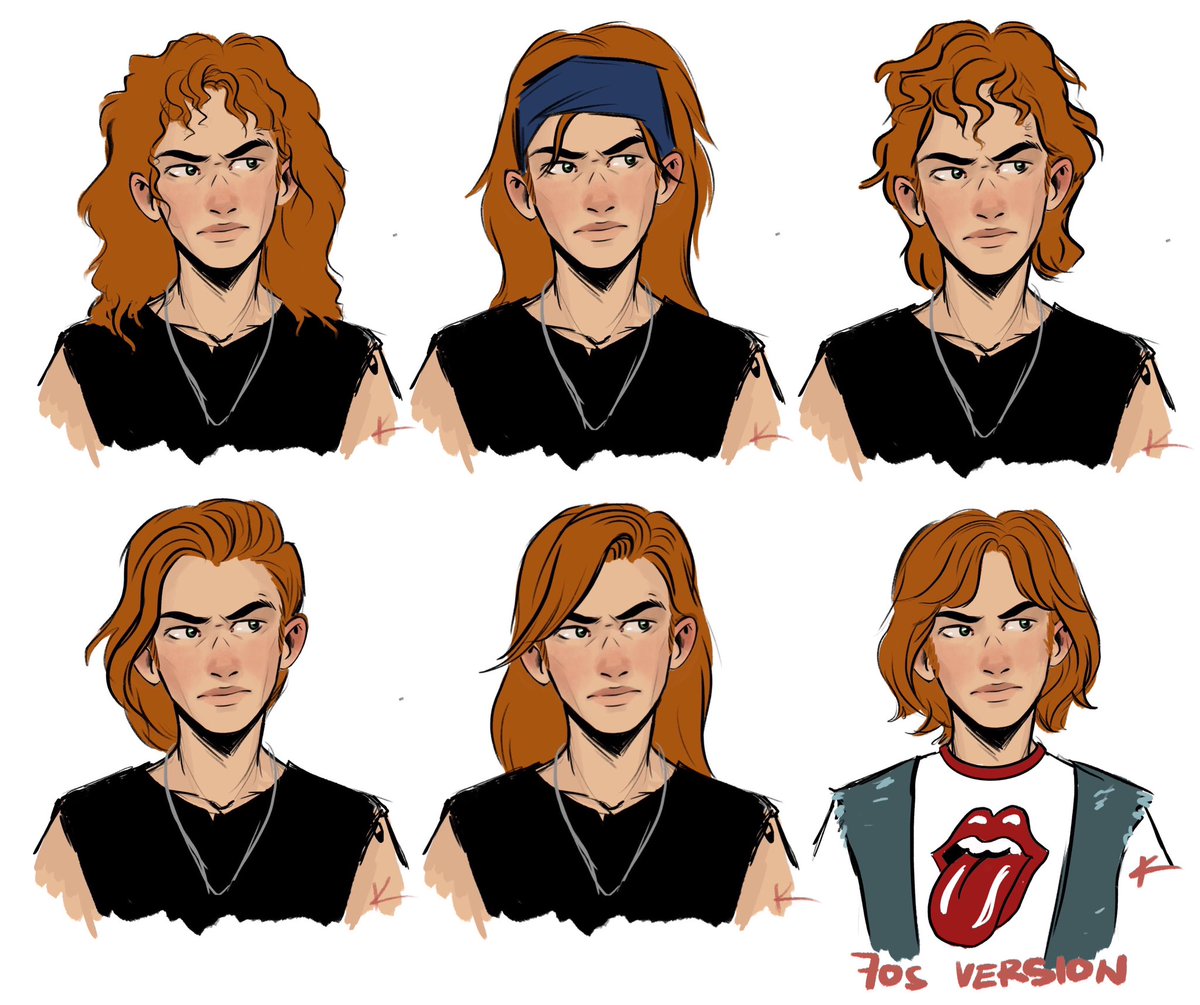 I figured I never posted the hair sheet I made for the KBB story ‘Hip to be square’. We decided to go with the first hairdo but it was a fun brainstorming either way. Featuring a teen version of Hux from the 70s. 

archiveofourown.org/works/50868370