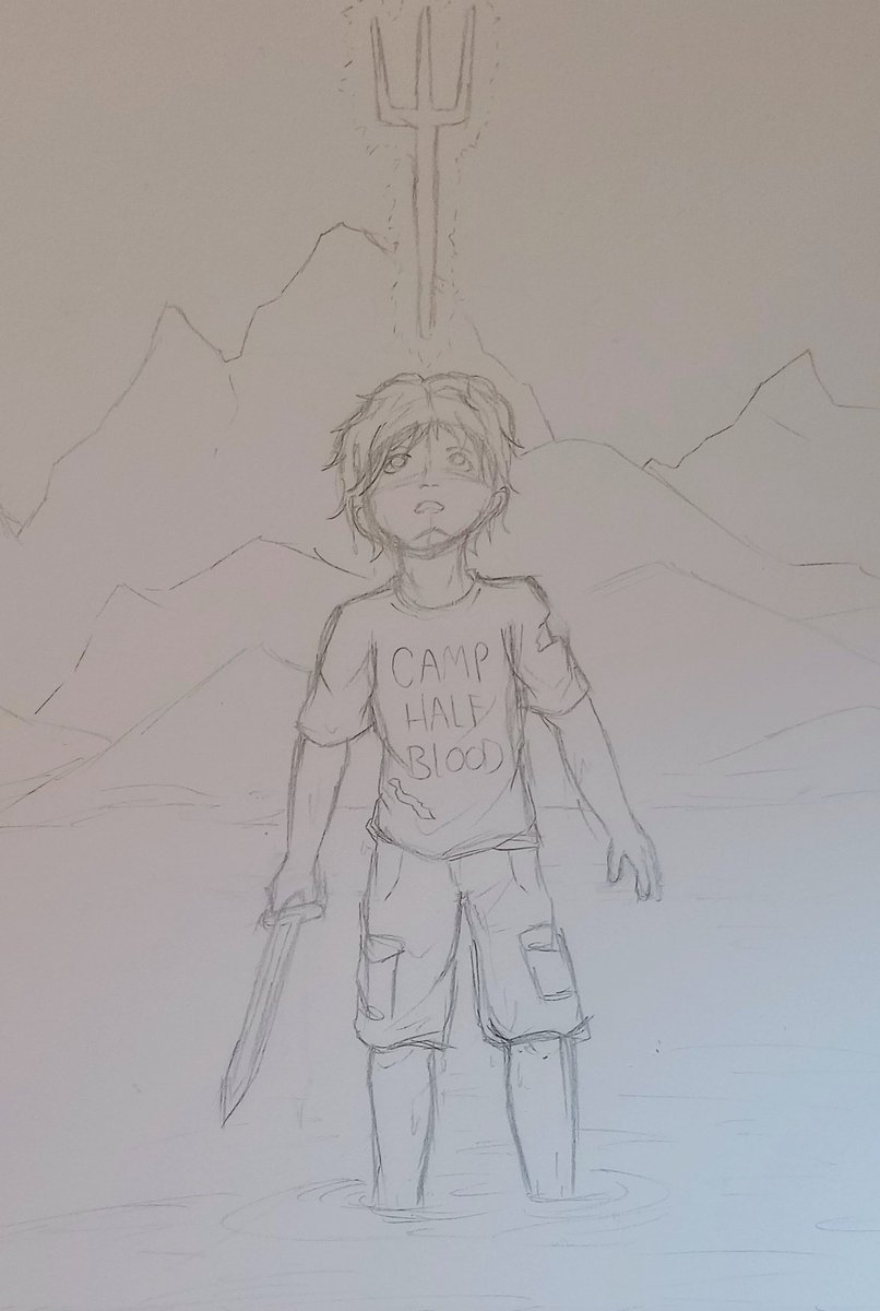 PhoenixGrayson3's tweet photo. WIP

Base sketch for a new piece I'm working on 😊 I want to make a lot more art this year than I did last year and as I've just finished reading Percy Jackson and the Lightning Thief (again) I figured why not start with a Percy fanart? 😁 Will work on this some more next week 🌊 https://t.co/DEYGdIiAXv