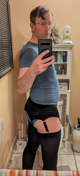 I definitely lost a few pounds while sick last week. My work stockings and garter belt fit a little better